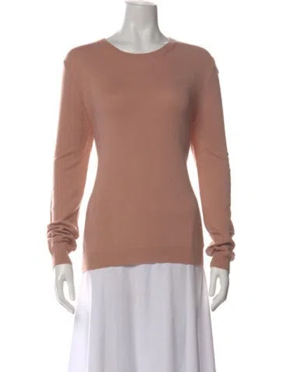 Pre-owned Valentino Cashmere Crew Neck Sweater W/ Tags In Brown
