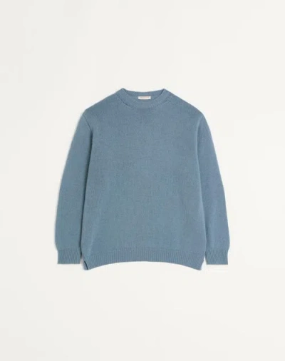 Valentino Cashmere Crewneck Sweater With Stud