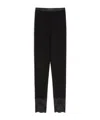 Valentino Cashmere Leggings In Black