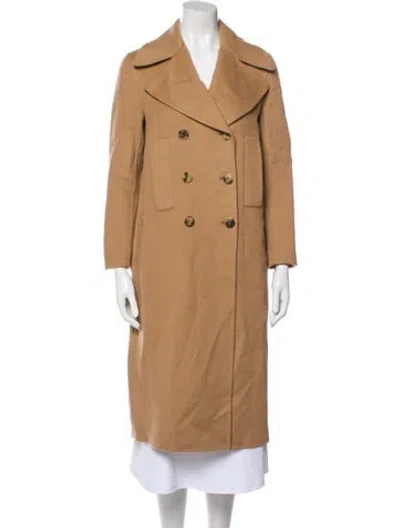Pre-owned Valentino Cashmere Peacoat In Neutral