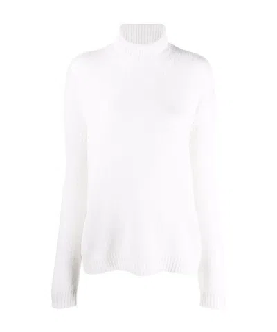 Valentino Cashmere Roll-neck Jumper In Ivory White