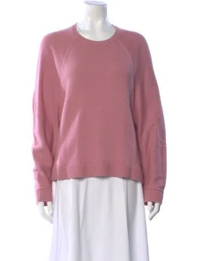 Pre-owned Valentino Cashmere Scoop Neck Sweater W/ Tags In Pink