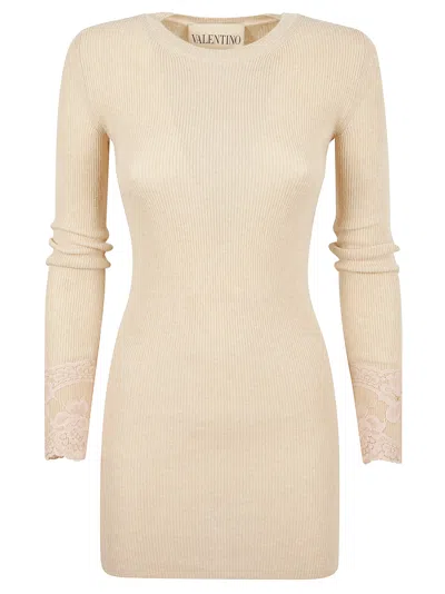Valentino Cashmere Sweater In Neutral