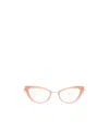 Valentino Cat's Eye Flat Lens In Nude