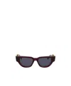 Valentino Cat's Eye Frame Sunglasses In Gray