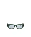 Valentino Cat's Eye Frame Sunglasses In White