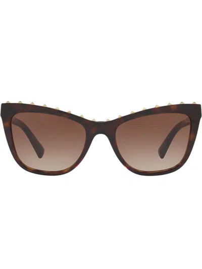 Valentino Cat's Eye Sunglasses Frame In Brown