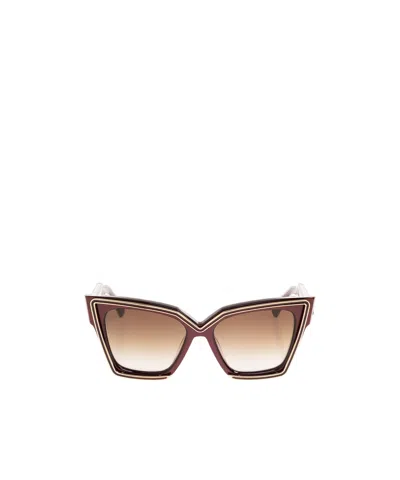 Valentino Cat's Eye Sunglasses In Nude