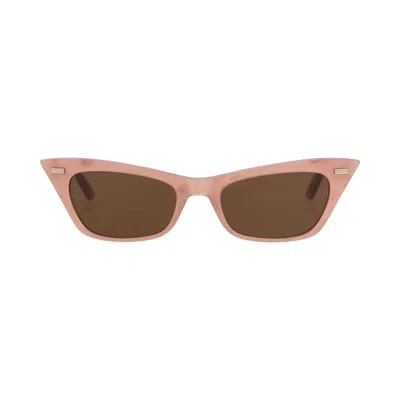 Pre-owned Valentino Cat Eye-frame Acetate Sunglasses 'pink/brown' | Women's Size Onesize