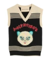Valentino Virgin Wool Le Chat De La Maison Sweater Vest
