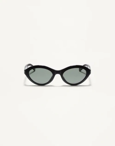 Valentino Garavani Valentino Cat-eye Acetate Eyewear Woman Black/grey 52 In Multi