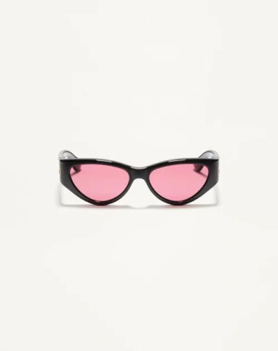 Valentino Garavani Valentino Cat-eye Acetate Eyewear Woman Black/red 54 In Multi