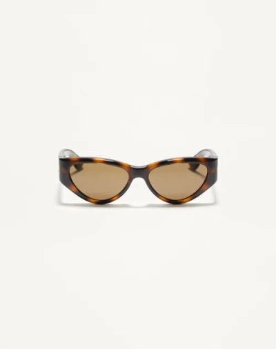 Valentino Garavani Valentino Cat-eye Acetate Glasses Woman Havana/brown 54
