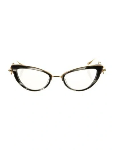 Pre-owned Valentino Garavani Cat-eye Eyeglasses In Black