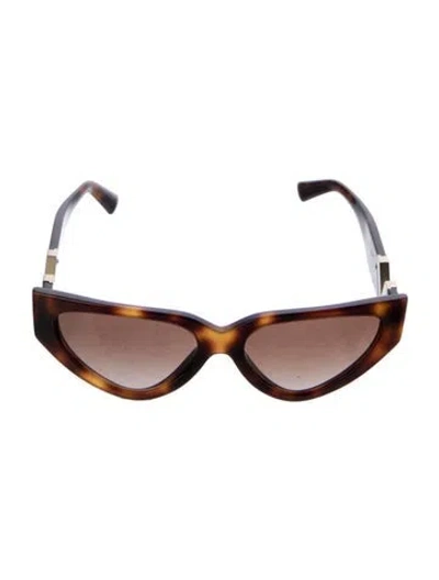 Pre-owned Valentino Cat-eye Gradient Sunglasses In Brown