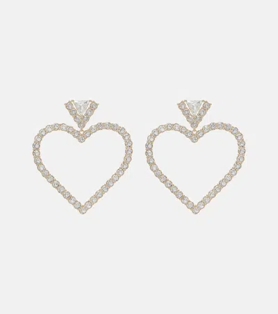 VALENTINO GARAVANI CAUR ROYAL EMBELLISHED EARRINGS