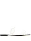 Valentino Chain 1967 Flat Slides In Weiss