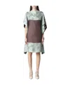 Valentino Chain 1967 Foulard-print Silk Dress In Green