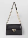 Valentino Garavani Large Shoulder Bag Chain 2 Nappa Deluxe Gold Logo In Black