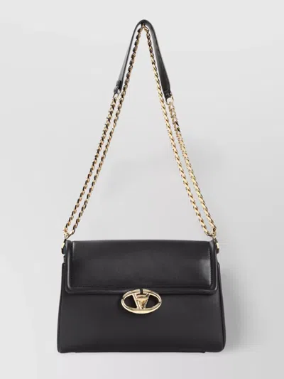Valentino Garavani Chain 2 Large Shoulder Bag In Black
