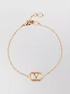 Valentino Chain And Pearl Detail Bracelet Collection In Gold