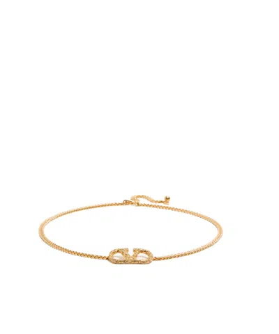 Valentino Garavani Chain Belt In Brown