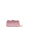Valentino Chain Cosmetic Bag In Light Pink