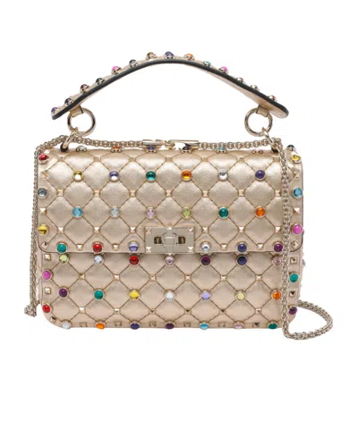 Valentino Garavani Chain Shoulder Bag In Brown