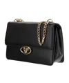 Valentino Chain Shoulder Bag In Black