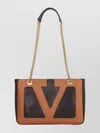 Valentino Chain Strap Two-tone Shoulder Bag Collection In Multi