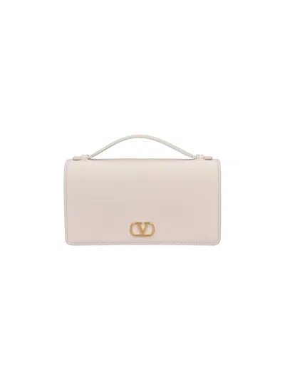 Valentino Garavani Chain Wallet "vlogo Signature" In White