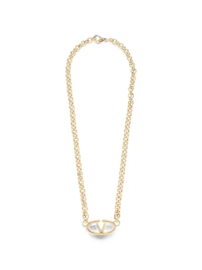Valentino Garavani Chain-finish Necklace In Gold