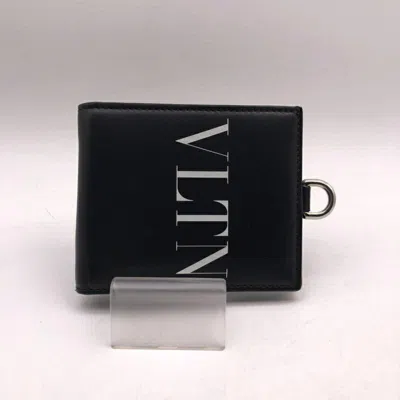 Pre-owned Valentino Garavani Chain/shoulder Wallet () In Black