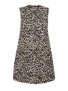 Valentino Womens Animalier Leopard-print Long Wool And Silk-blend Gilet In Multi