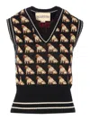 Valentino Petit Charles Vest In Black