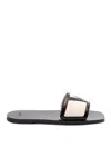 Valentino Garavani Viva Superstar Slide Sandal In Nappa Leather In White