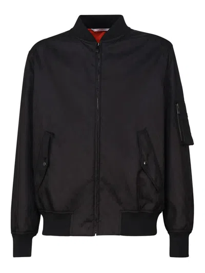 Valentino Toile Iconographe Light Bomber Jacket In Black
