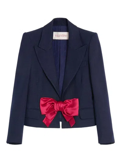 VALENTINO BOW SINGLE-BREASTED JACKET