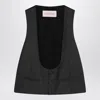 Valentino Charcoal Grey Vest In Wool Men