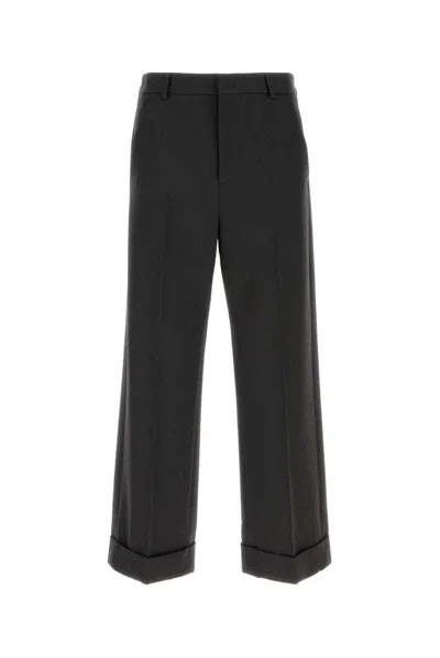 VALENTINO CHARCOAL WOOL PANT