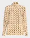 Valentino Garavani Petit Charles Print Shirt Shirt And Blouse White In Neutral
