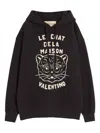 Valentino Garavani Sweatshirt With Le Chat De La Maison Patch In Black