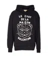 Valentino Garavani Sweatshirt With Le Chat De La Maison Patch In Black