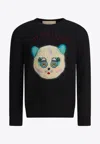 Valentino Garavani Sweater With Le Chat De La Maison Patch In Black