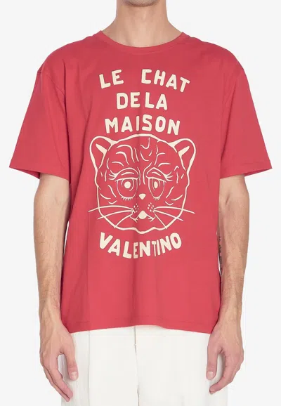 Valentino Chat De La Maison Printed T-shirt