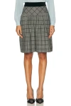 Valentino Check Wool Bermuda Shorts In Gray