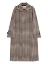 Valentino Coat With Vichy Pattern In Cotton And Wool