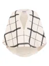 Valentino Check-pattern Cape In Multi