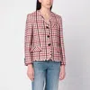 Valentino Check-pattern Jacket In Virgin Wool And Cotton