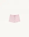 Valentino Check Pattern Shorts In Pink